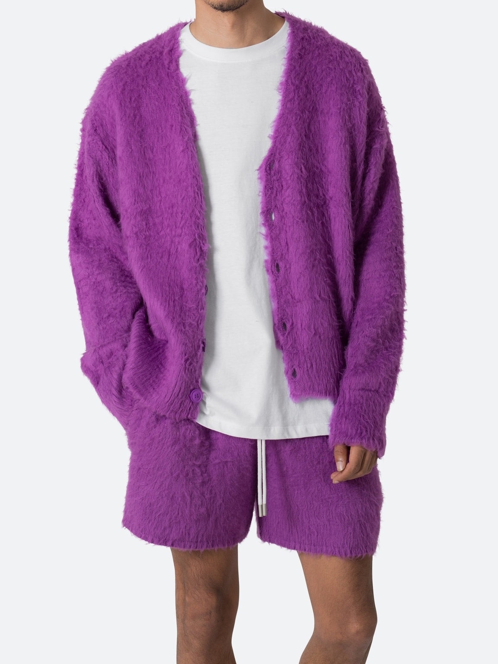 MNML Purple Fuzzy Crewneck Sweater SOLD OUT